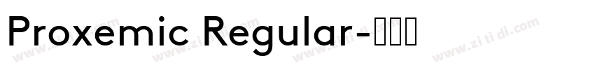 Proxemic Regular字体转换